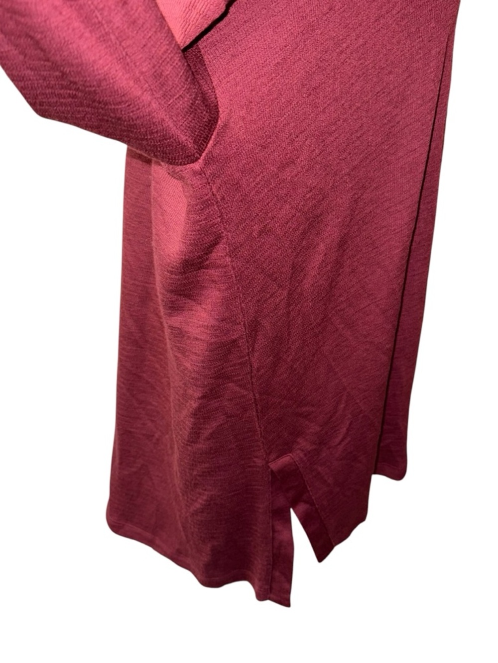 Wool& Wooland Scout Waffle Tunic top shirt women’s XXL merino wool maroon - Picture 7 of 11